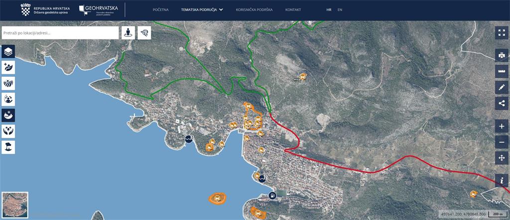 GeoHrvatska browser
